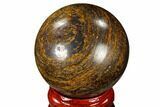 Polished Bronzite Sphere - Brazil #115982-1